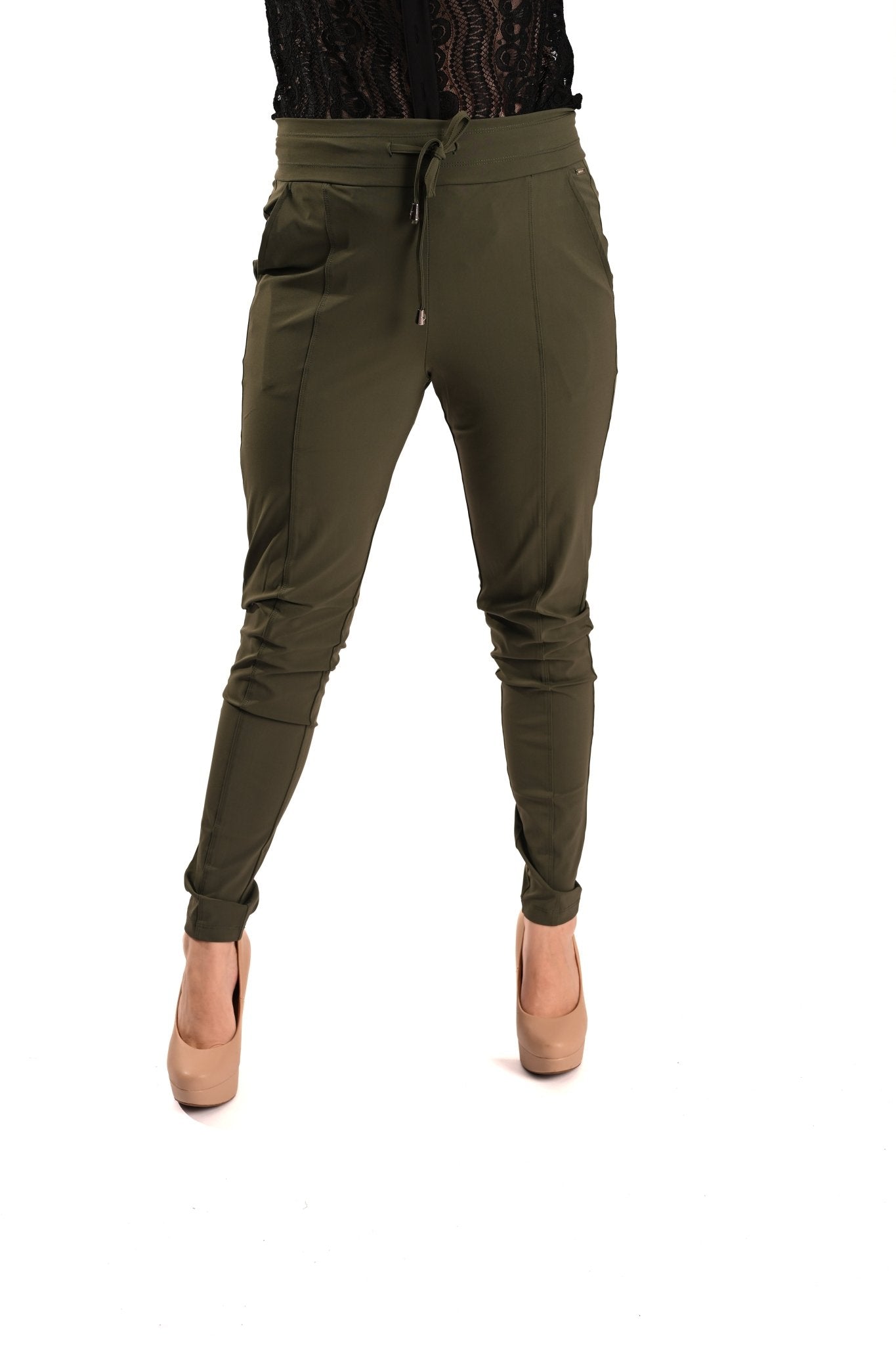 Mi Piace Skinny Broek met Trekkoord - BlushFashionstore