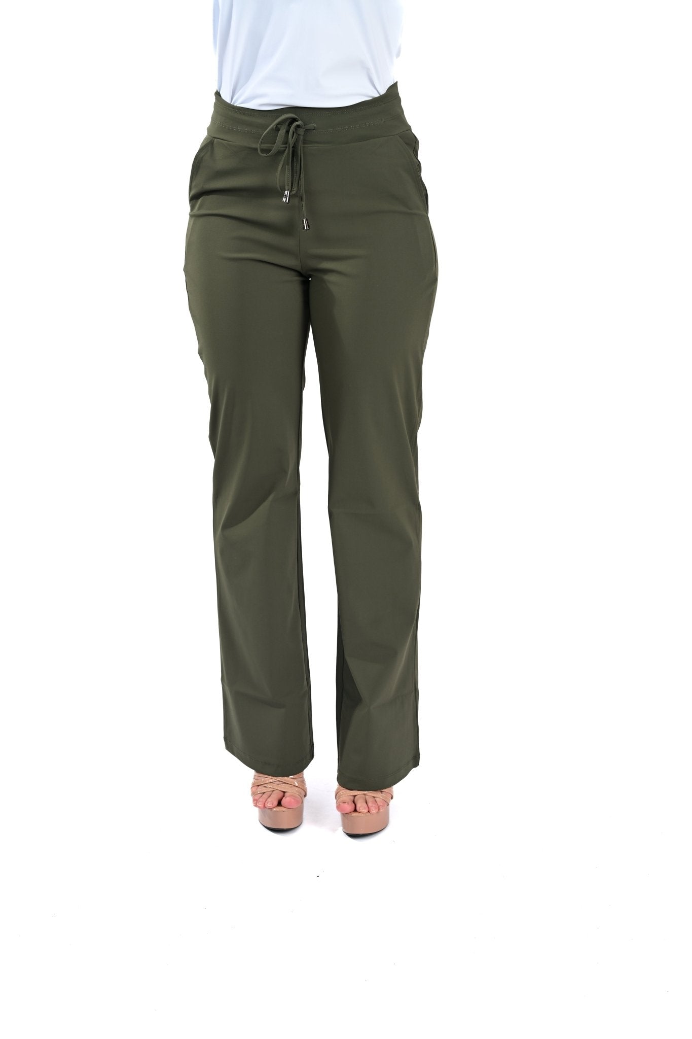 Mi Piace Straight Broek met Trekkoord – Dark Depth - BlushFashionstore