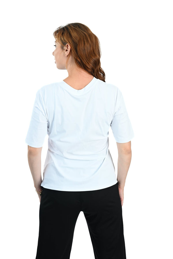 
                    
                      Mi Piace V - hals T-shirt – Wit Basics met Klasse - BlushFashionstore
                    
                  
