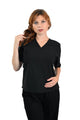 Mi Piace V - hals T-shirt – Zwart Tijdloos & Elegant - BlushFashionstore