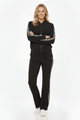 Mi Piace Zwart Trainingsjack Dames – Sportief Bomberjack met Strepen - BlushFashionstore