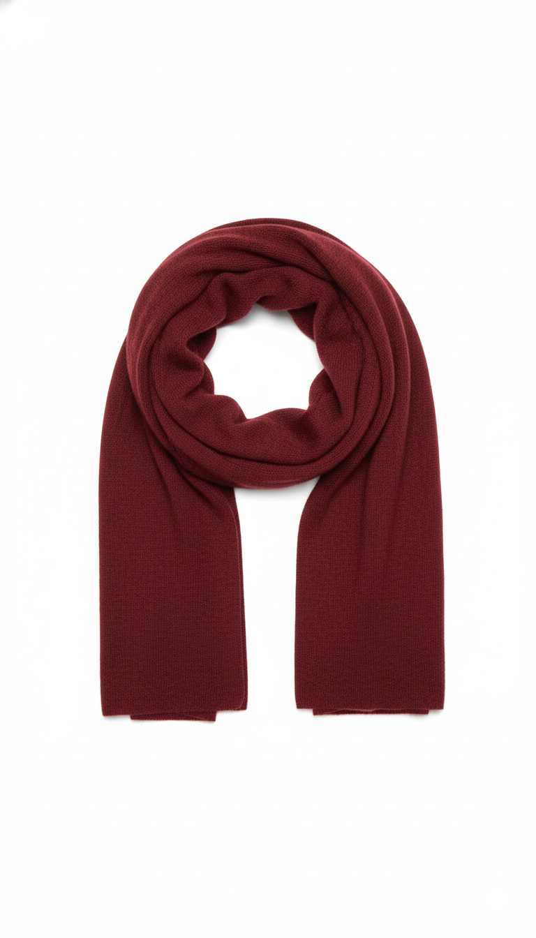 Bordeaux rode dames sjaal – zachte en warme soepele sjaal in dieprode tint.