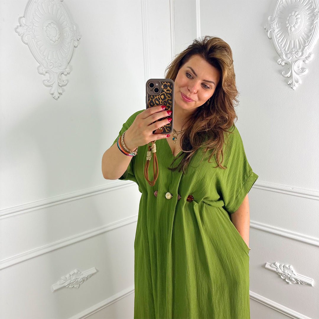 Noa Jurk Groen - BlushFashionstore