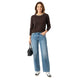 Pearl Sweater Bruin - Gebreide Trui met Parels voor Dames