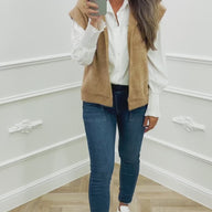 Soft Gilet Camel