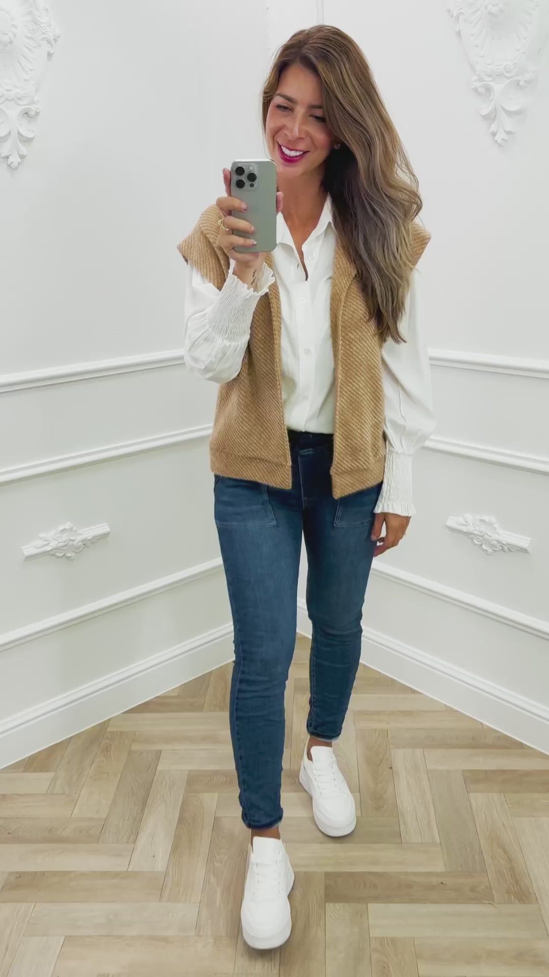 Soft Gilet Camel