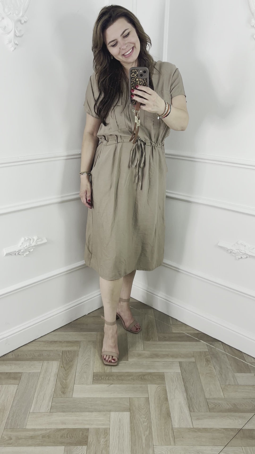 Lina Jurk Beige