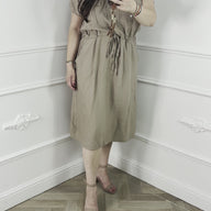 Lina Jurk Beige