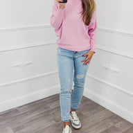 Vlindermouw Top Roze