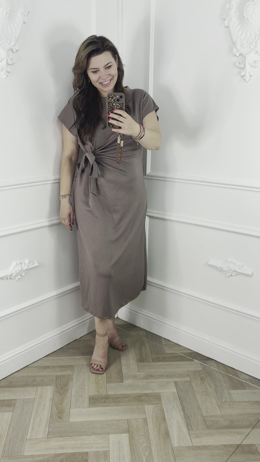 Sena Jurk Taupe