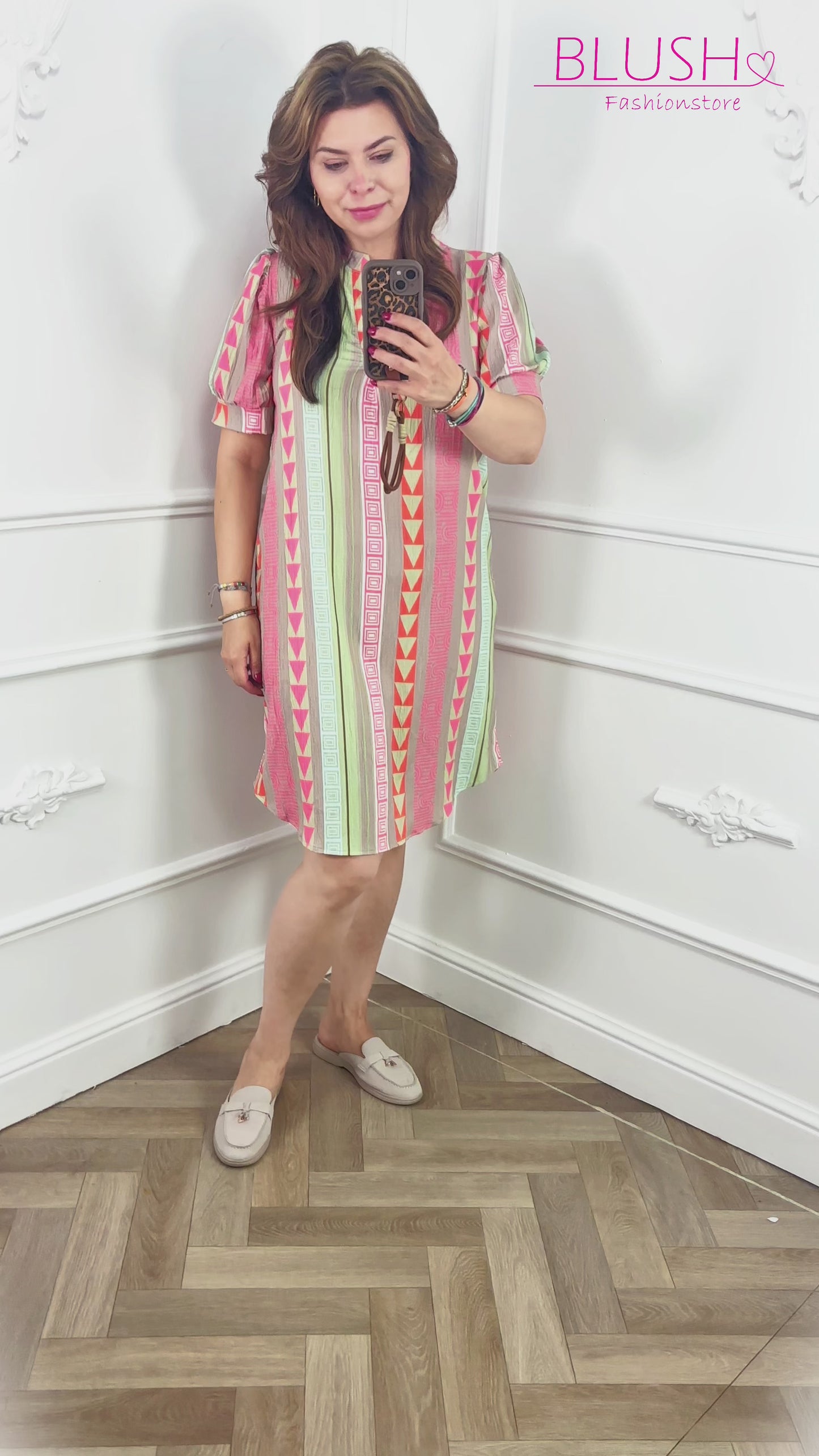 Tunika Jurk Pastel Multicolor