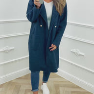 Teddy Trenchcoat Blauw