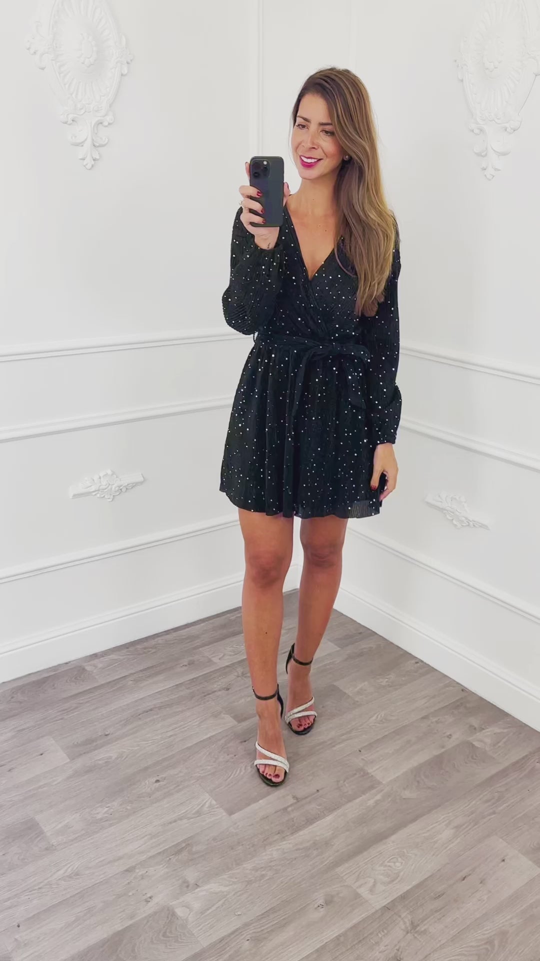 Robe Paillettes Noir