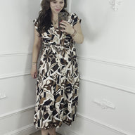 Floral Jurk Bruinprint