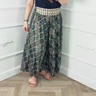 Wijd Broek Goud Print