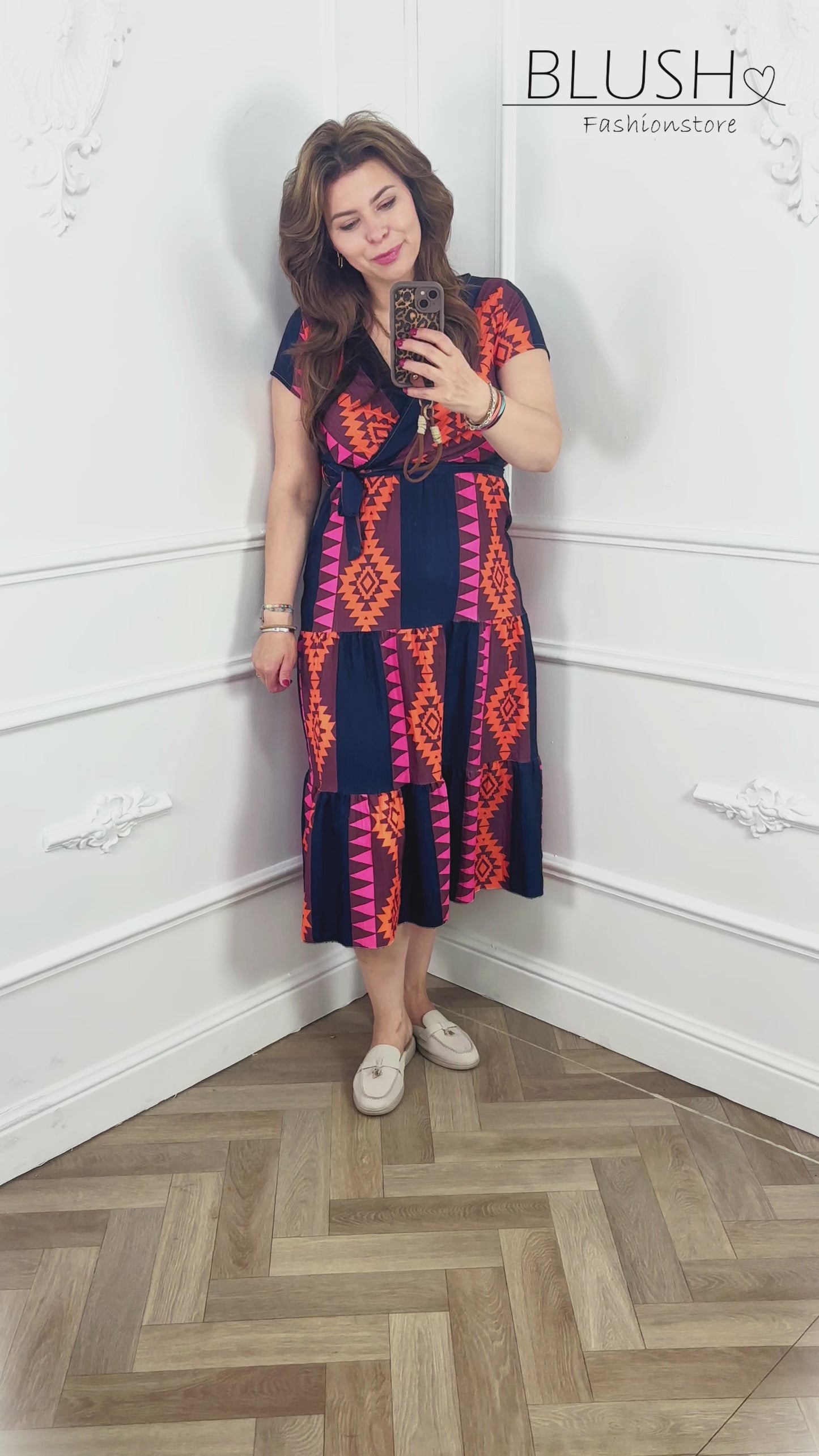 Luna Jurk Donkerblauw