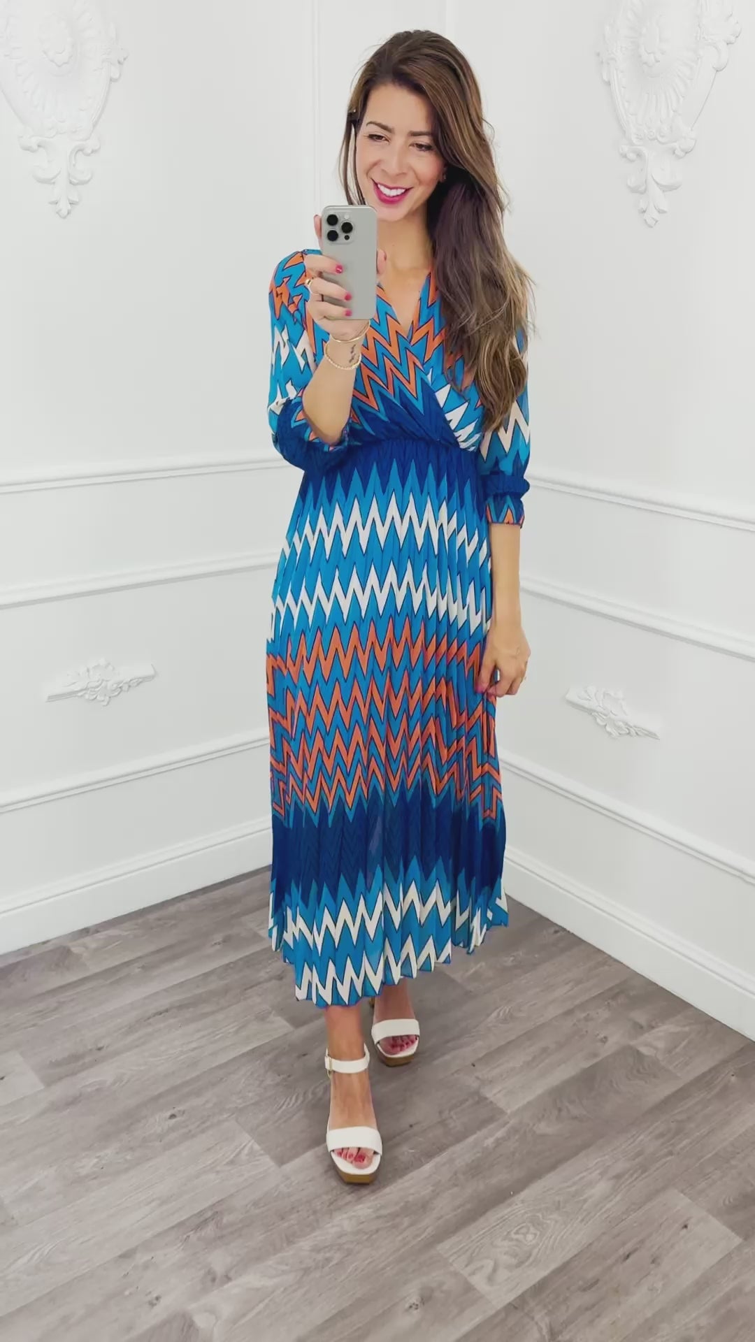 ZigZag Dress Blue