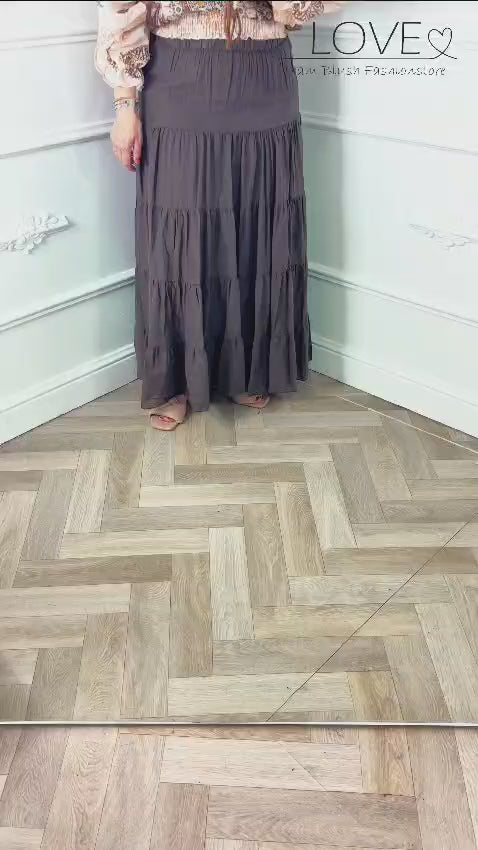 Long Skirt Brown