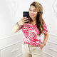 Print Top Rood - BlushFashionstore