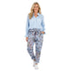 Bedrukte Stretch Chino Blauw