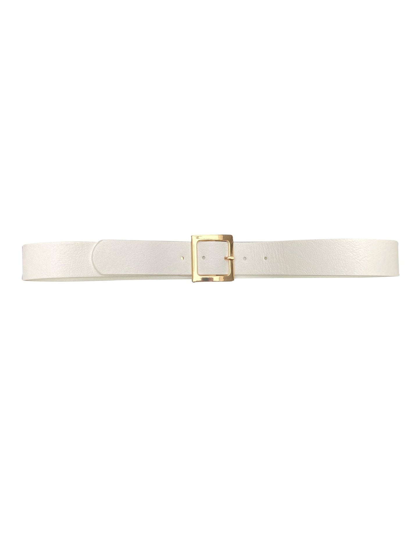 Riem Gouden Buckle Wit - BlushFashionstore