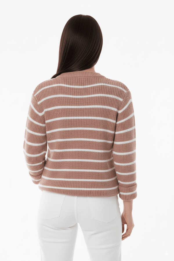 
                    
                      Roze Gestreept Vest met Luxe Knopen - BlushFashionstore
                    
                  