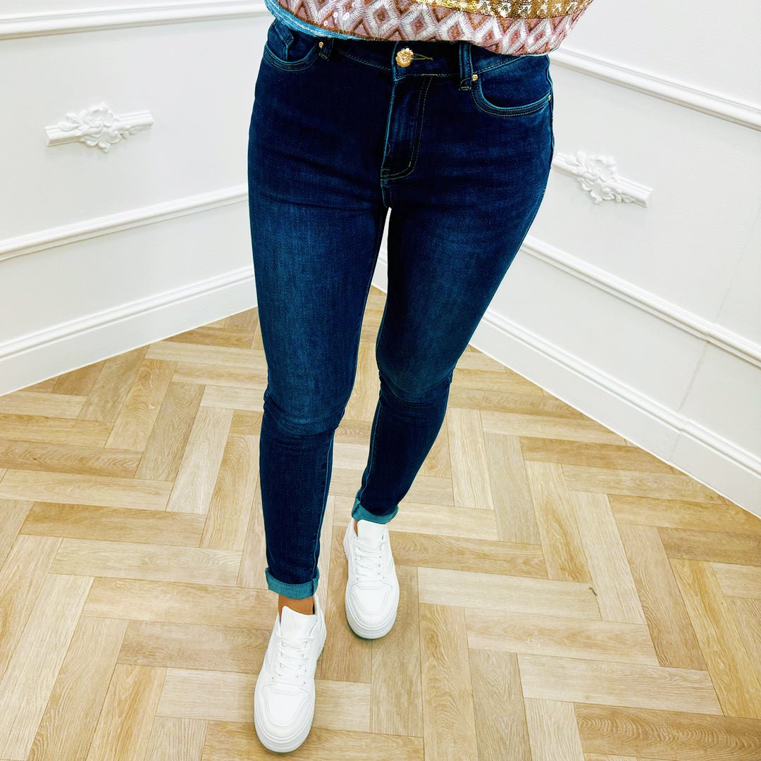 Skinny Jeans Donkerblauw - BlushFashionstore