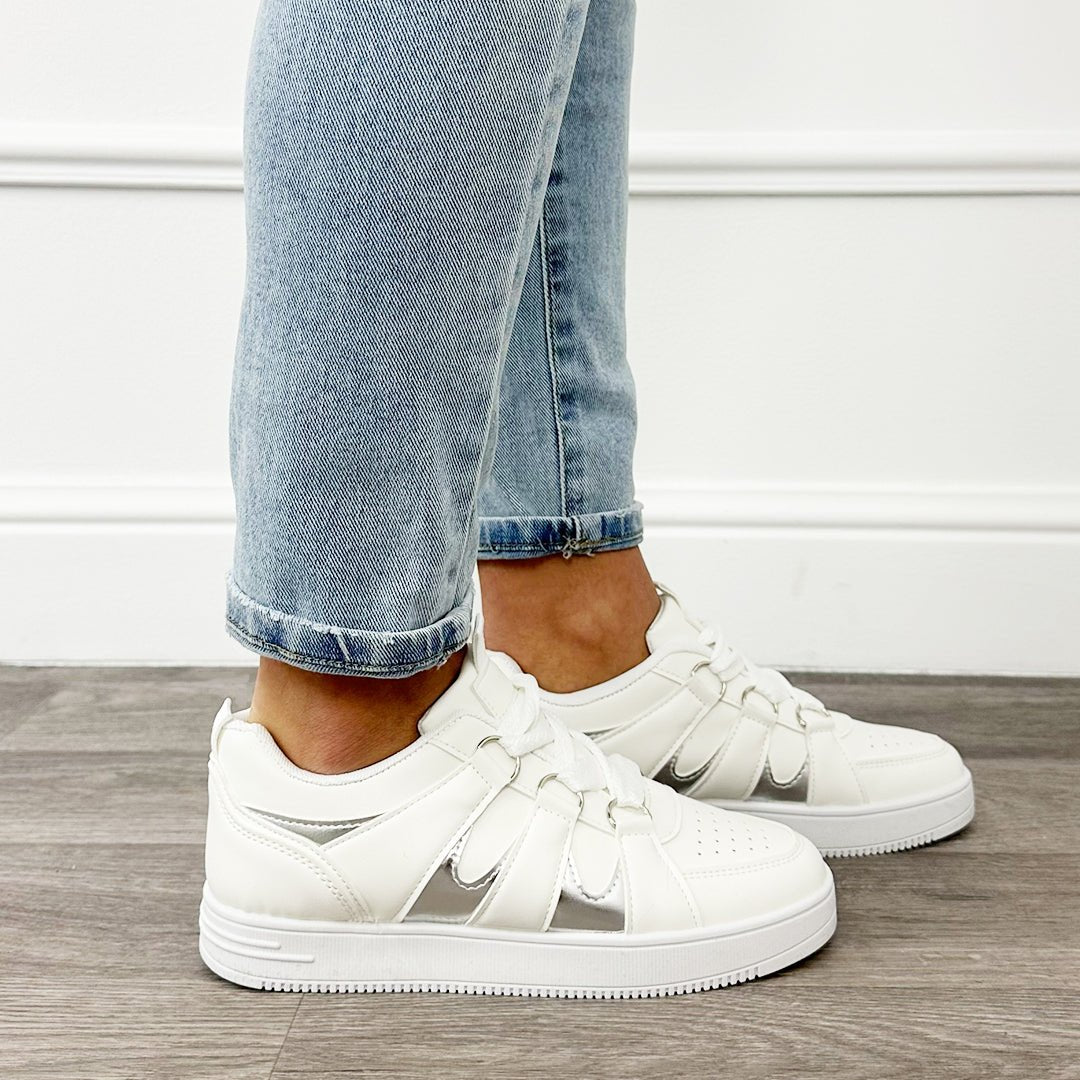 Sneaker Detail Zilver - BlushFashionstore