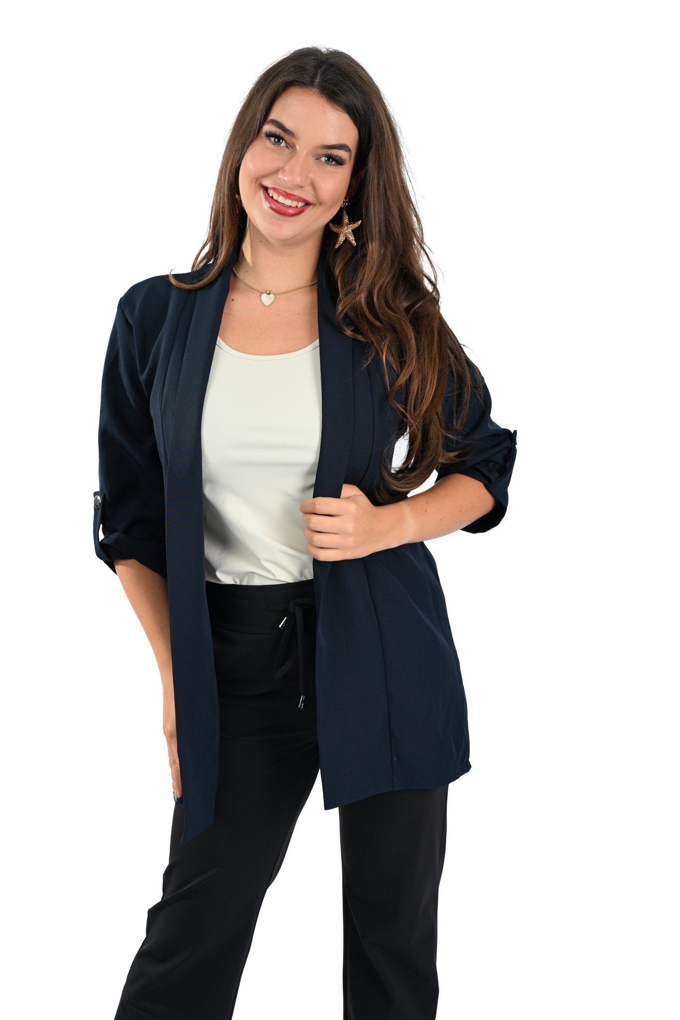 Sport Blazer – Navy Blue - BlushFashionstore