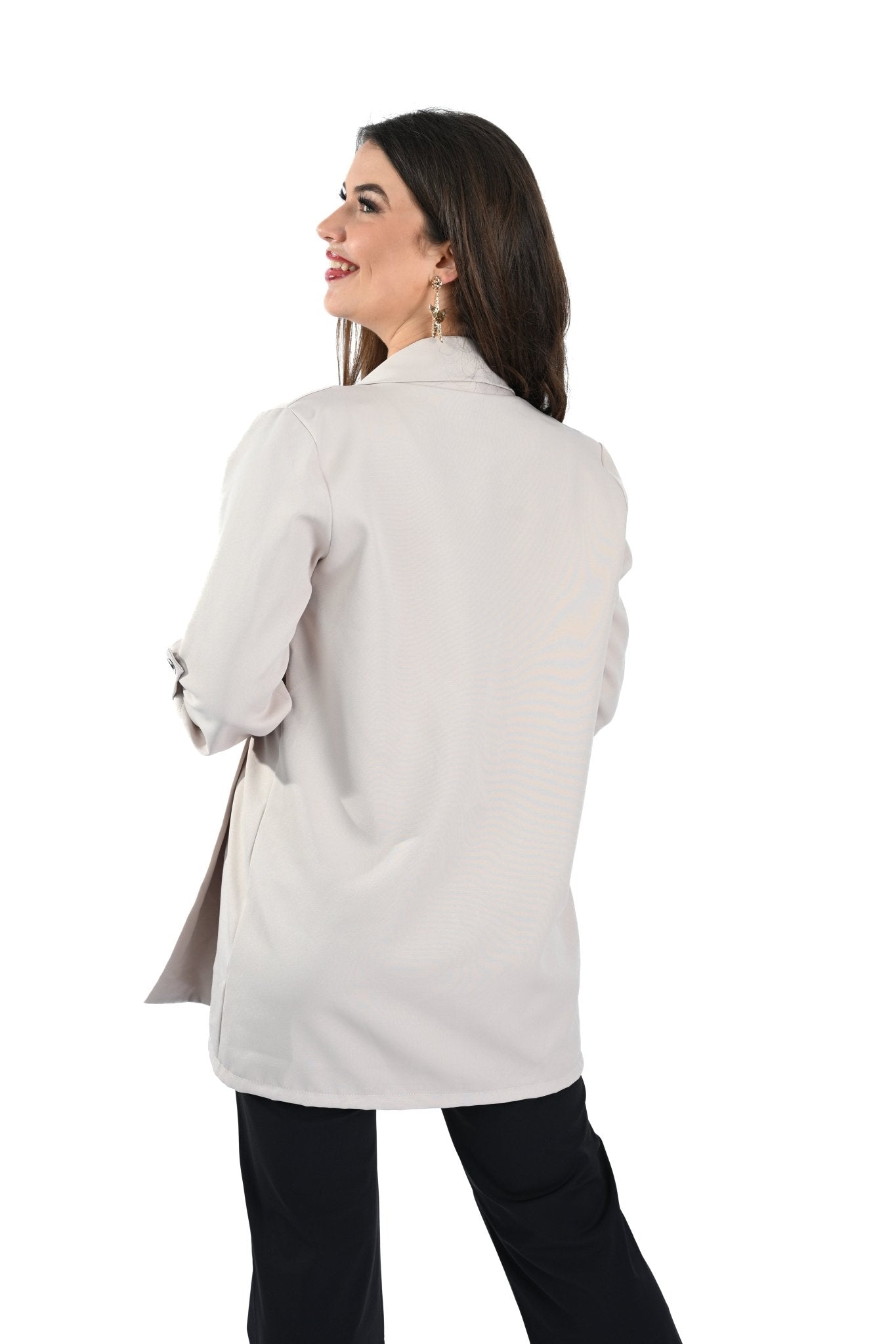 Sport Blazer – Sandkleur - BlushFashionstore