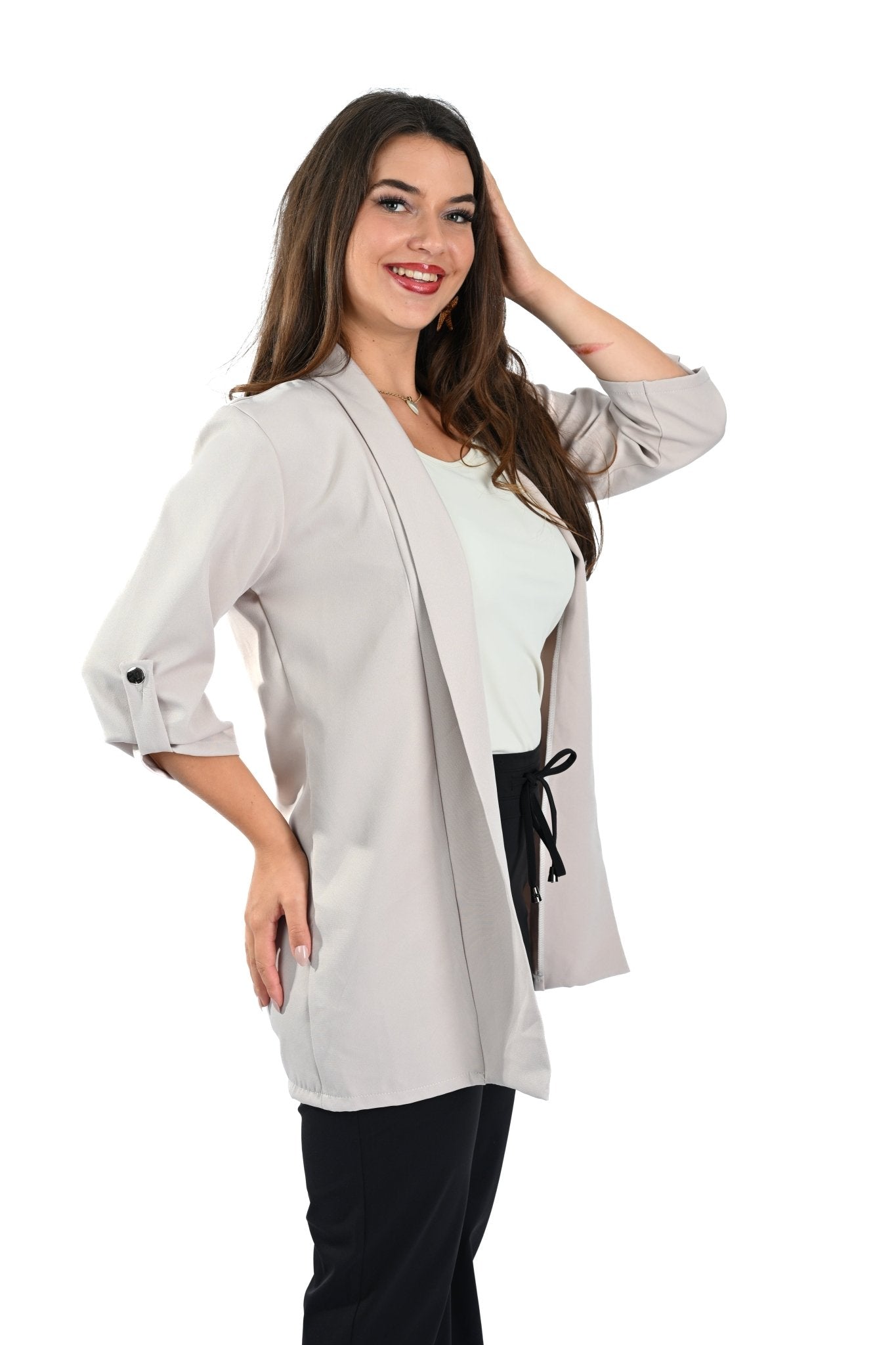Sport Blazer – Sandkleur - BlushFashionstore