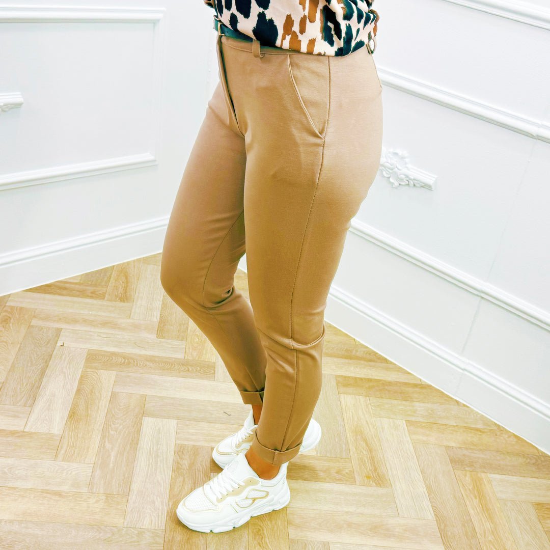 Stretch Chino Camel - BlushFashionstore