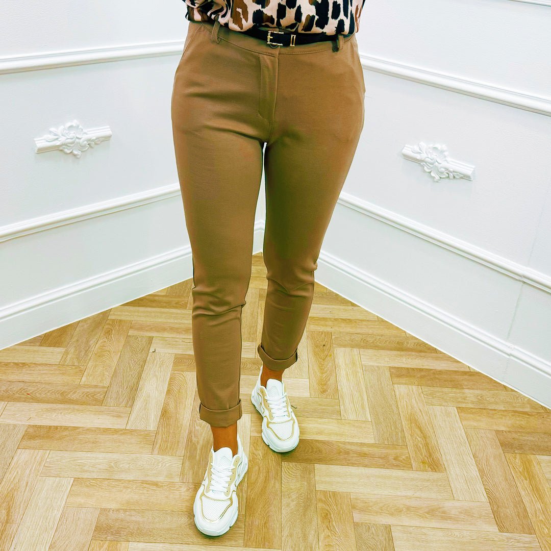 Stretch Chino Camel - BlushFashionstore