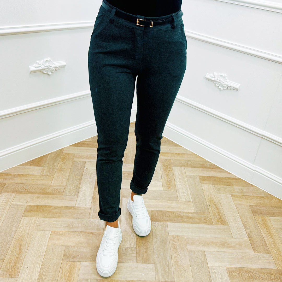 Stretch Chino Grijs - BlushFashionstore