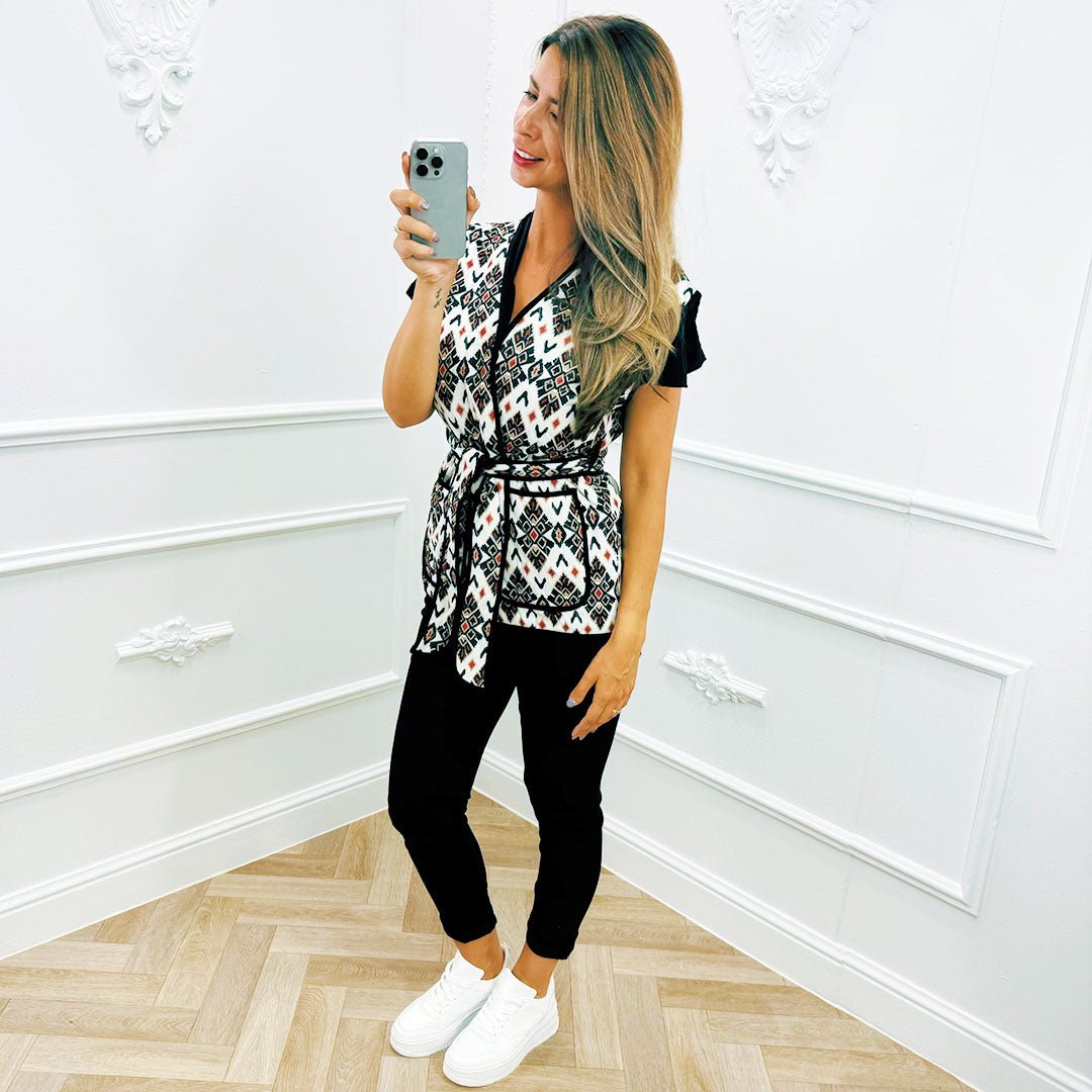 Strik Gilet Rood - BlushFashionstore