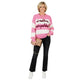 Striped Pink Offwhite Sweater - Gestreepte Trui Roze Ecru Dames