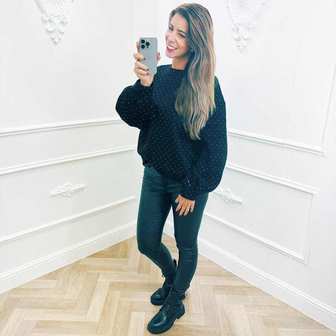 Sweater Lena Zwart - BlushFashionstore