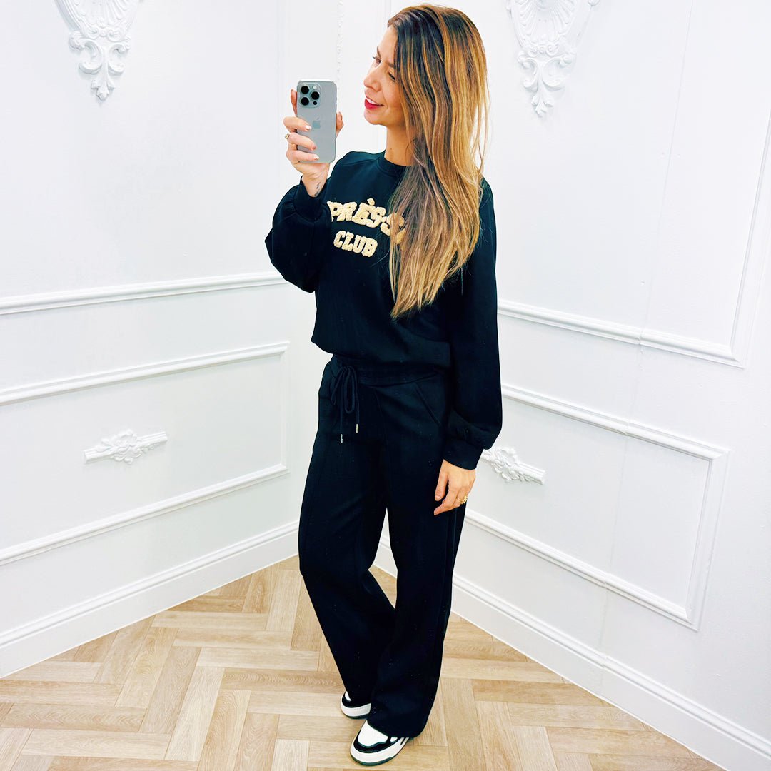 Sweater Lizzy Zwart - BlushFashionstore