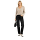 Sweater Buttons Beige - Gebreide Trui met Knoopdetails voor Dames
