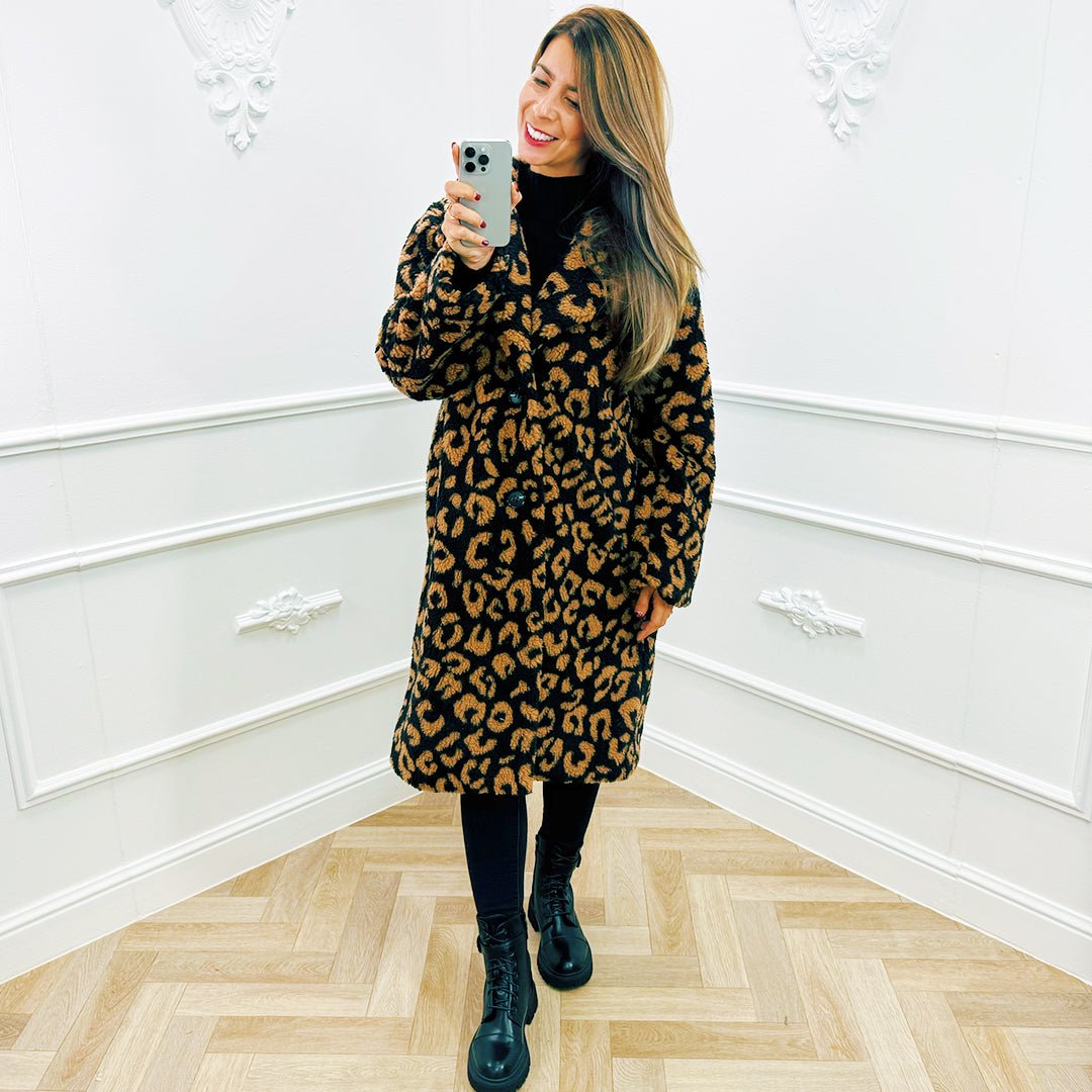 Teddy Jas Panter Camel - BlushFashionstore