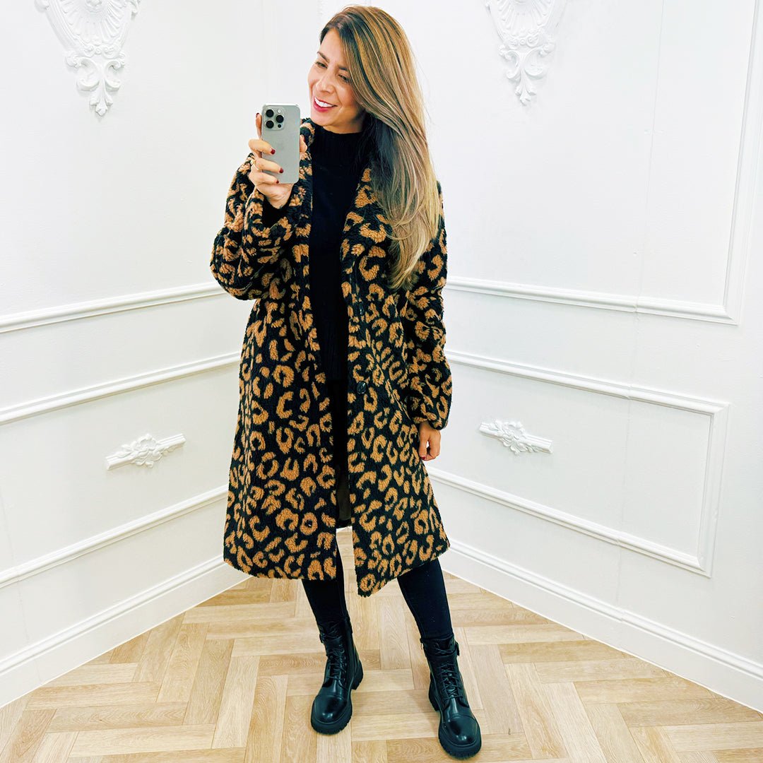 Teddy Jas Panter Camel - BlushFashionstore