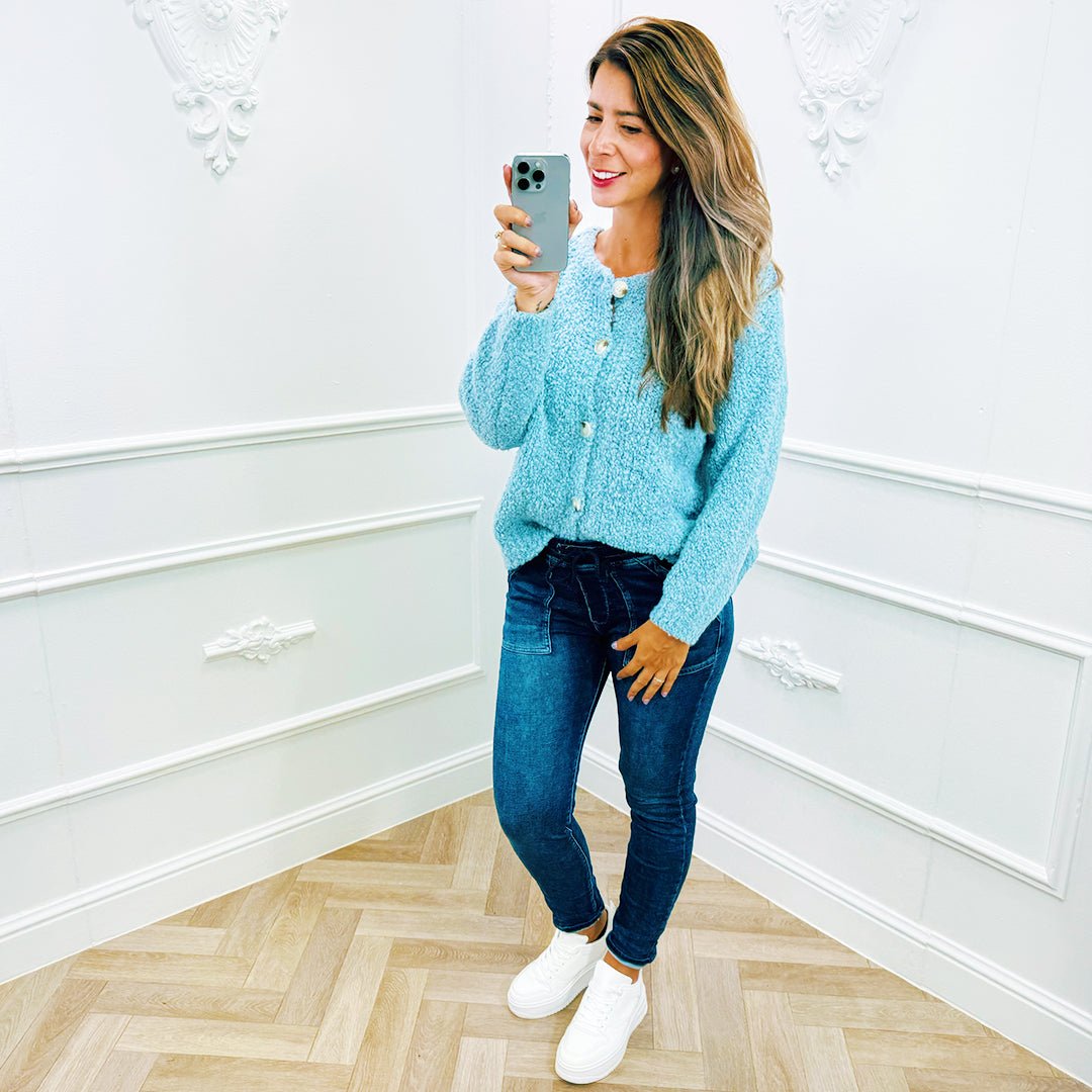 Teddy Vest Blauw - BlushFashionstore