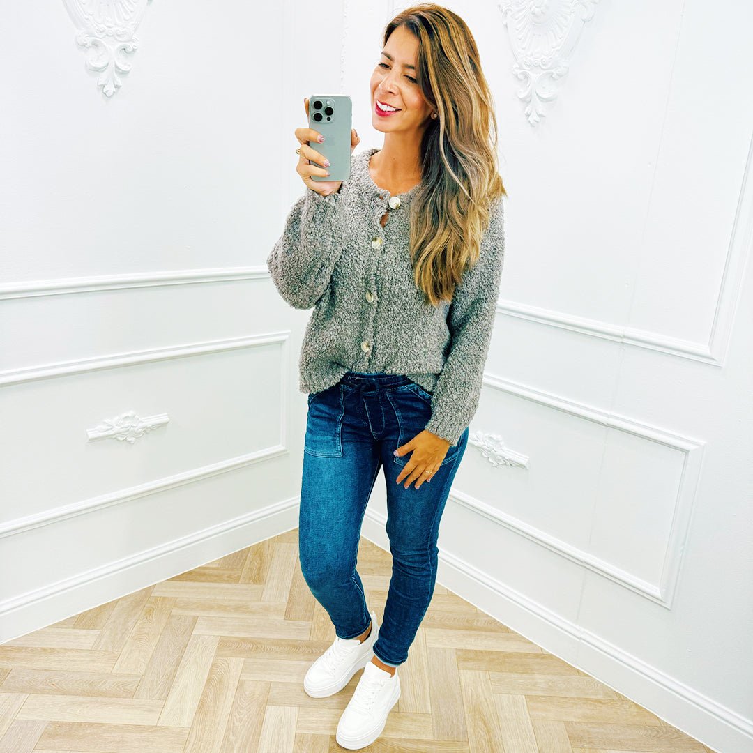 Teddy Vest Taupe - BlushFashionstore