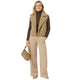 Teddy Half Jacket Beige - Korte Teddy Jas Dames
