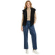 Teddy Half Jacket Zwart - Korte Teddy Jas Dames