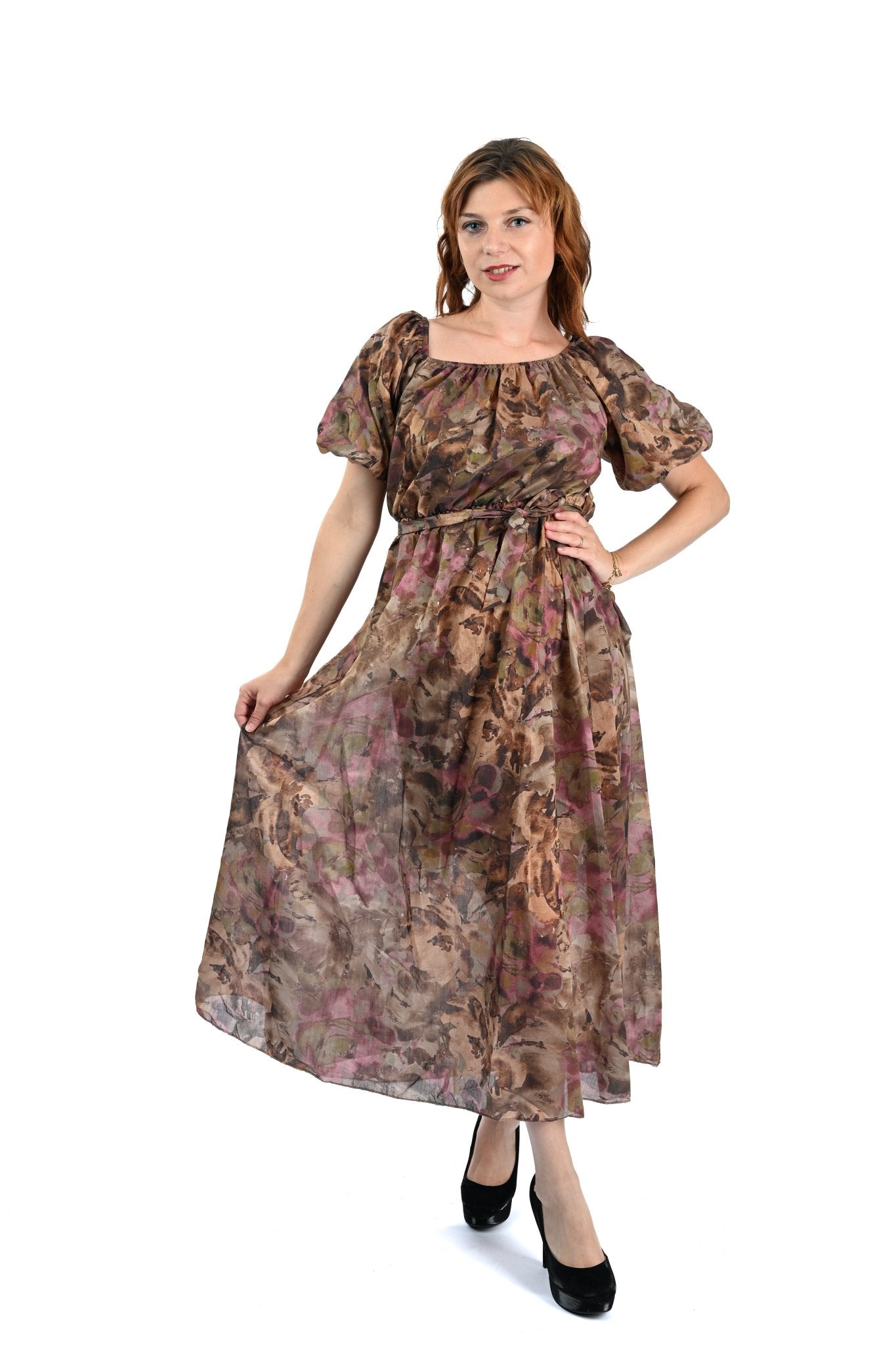 Tencel Lange Dress Zandroze – Romantisch, elegant en luchtig - BlushFashionstore