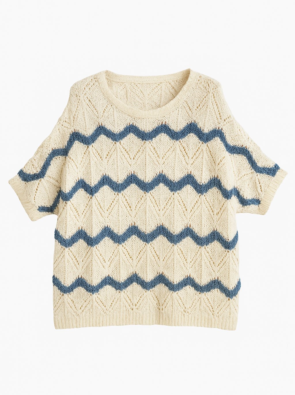 Top Anne Blauw - BlushFashionstore