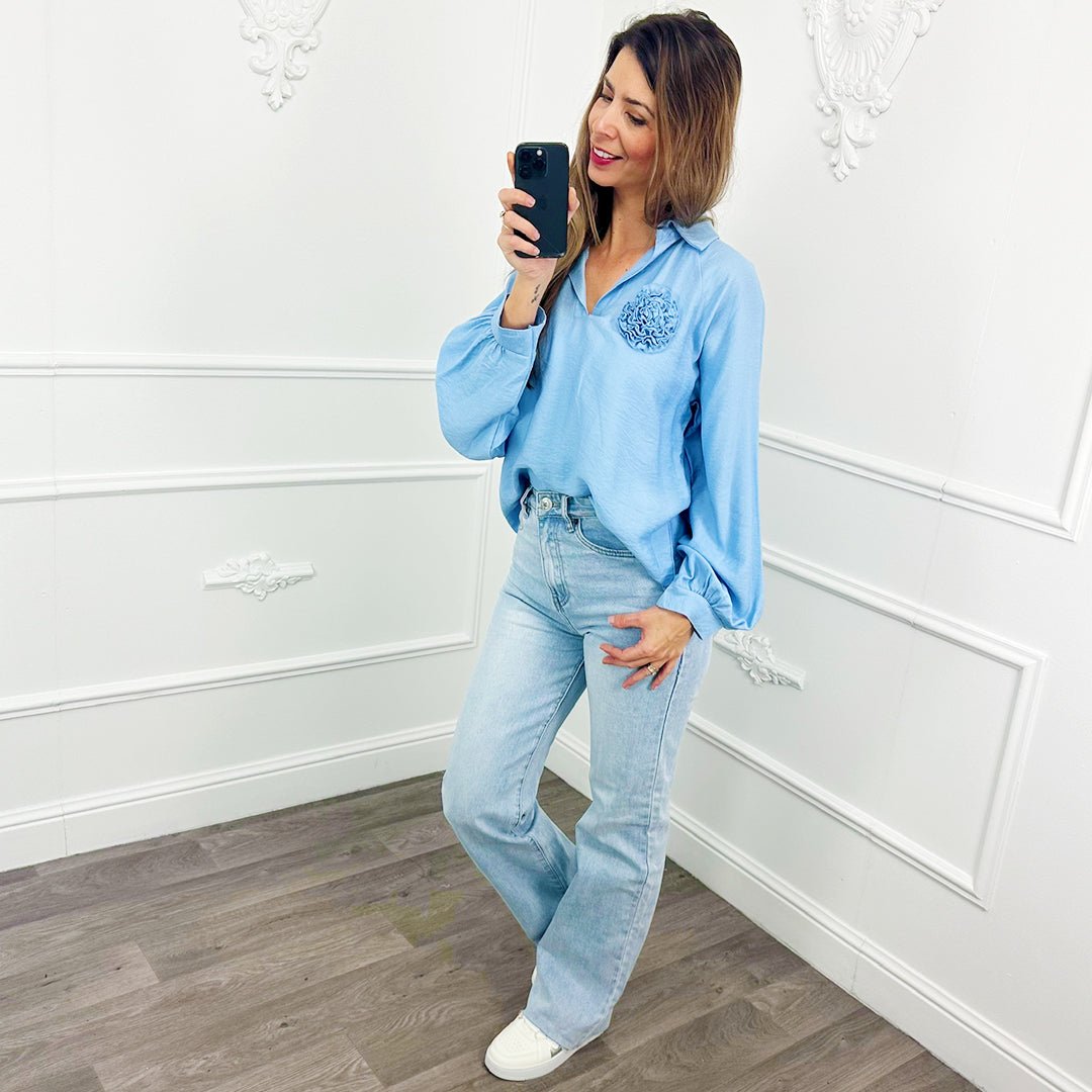 Top Corsage Lichtblauw - BlushFashionstore