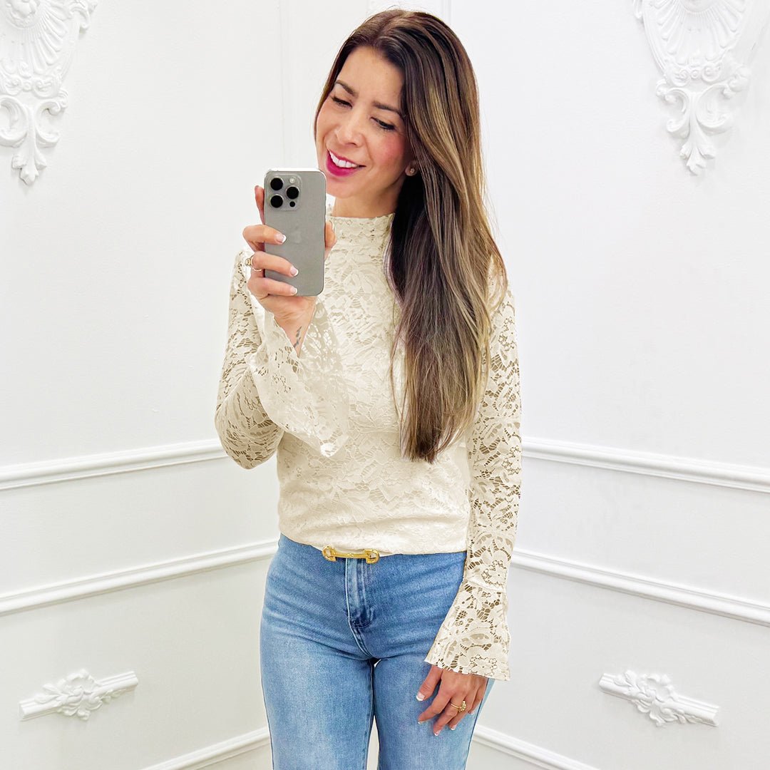 Top Elin Beige - BlushFashionstore