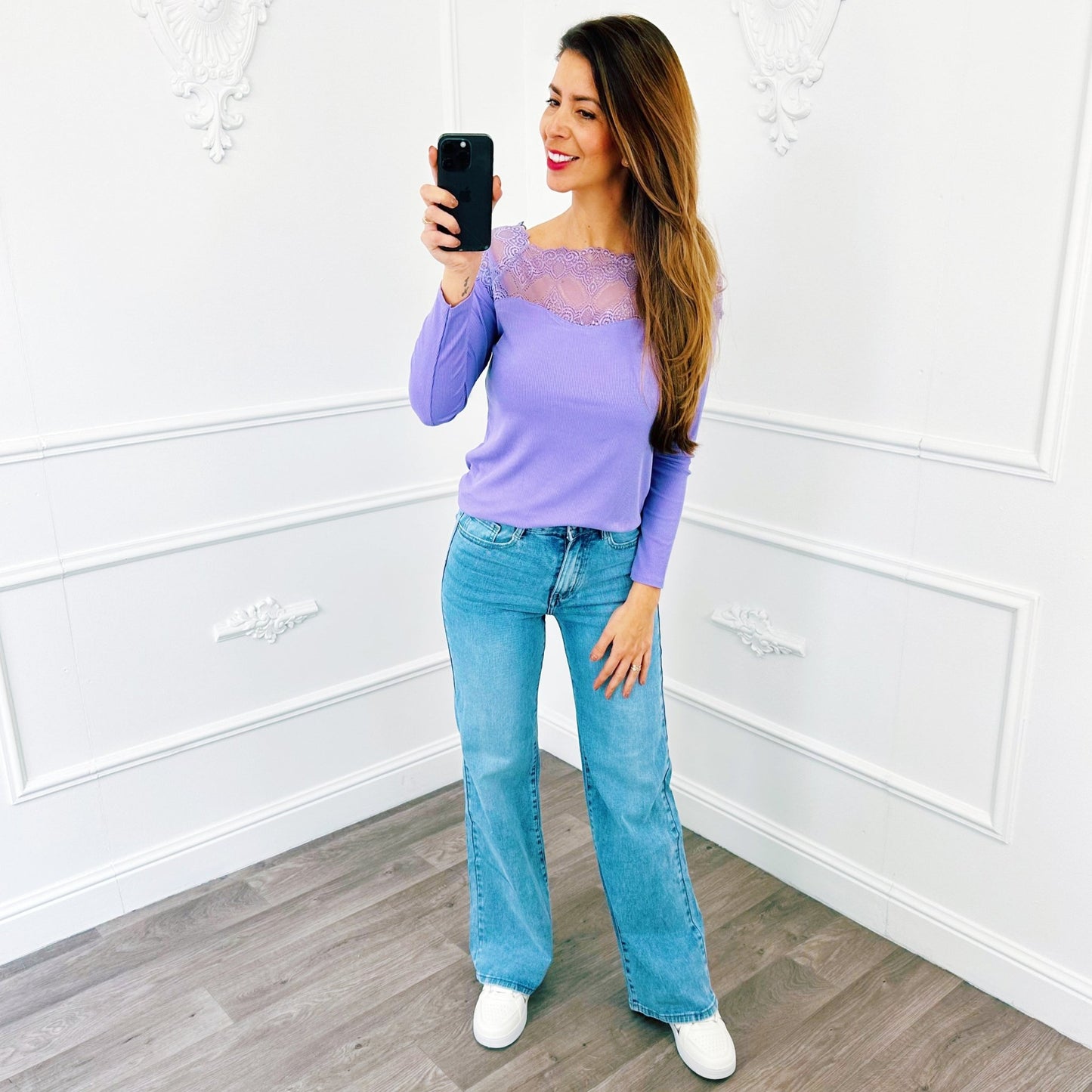 Top Kant Lila - BlushFashionstore
